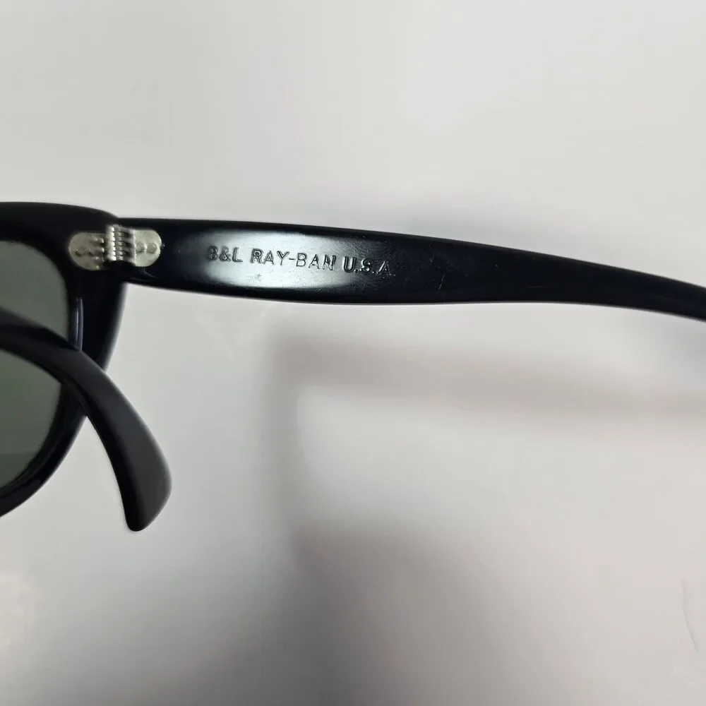 Vintage Ray-Ban Lisbon Cat Eye Sunglasses B&L USA Black Women's